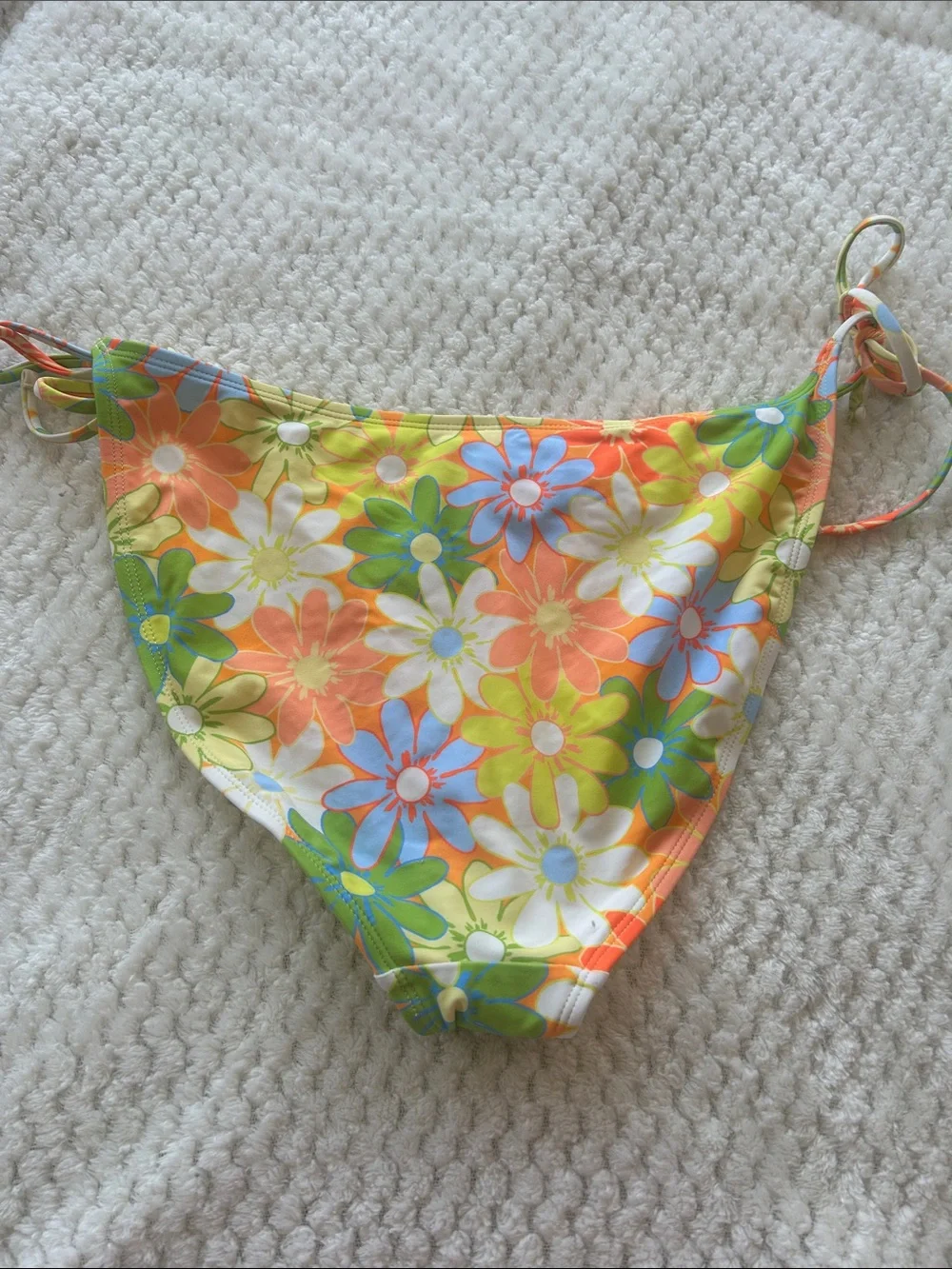 wild fable Yellow Multi Floral Tie-Side Bikini Bottom